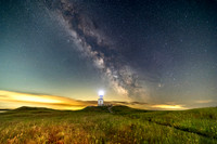 Milky Way over Cattle Point Lighthouse, San Juan Island